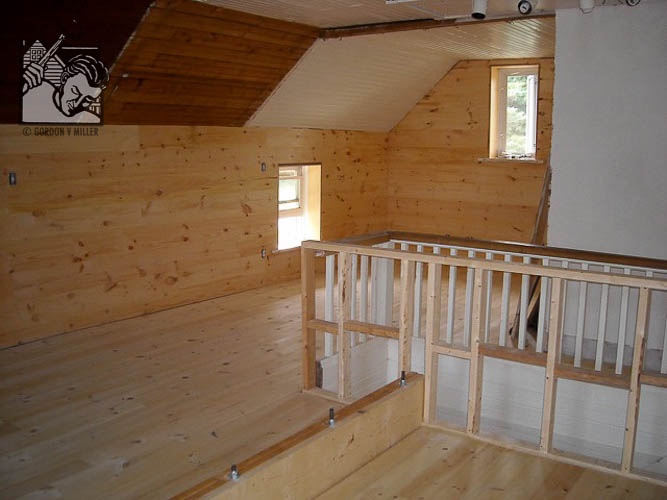 Finished log house restoration