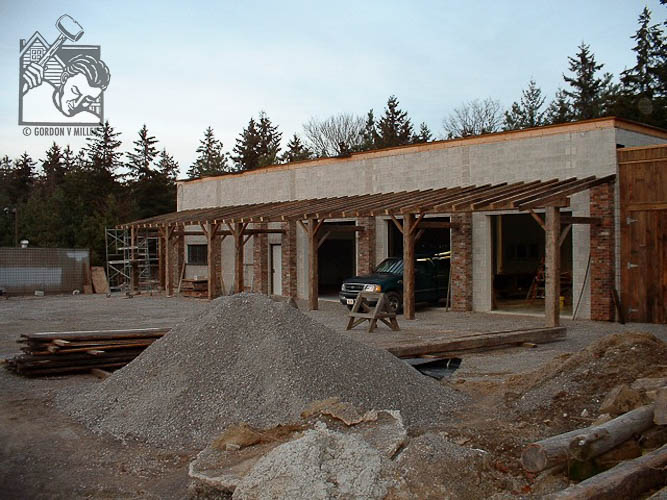 Completed timber frame project