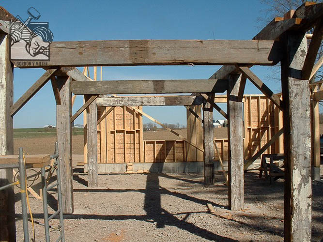 Reclaimed fir timbers