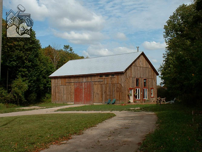 Re-erected 1860 barn
